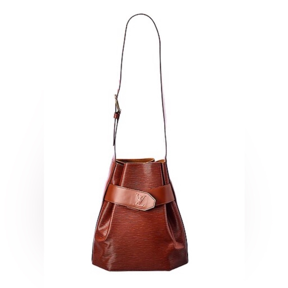 Louis Vuitton Brown Leather Sac D'epaule PM